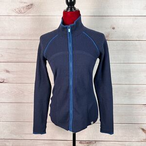 Title Nine Full Zip Long Sleeve Wool Blend Sweater